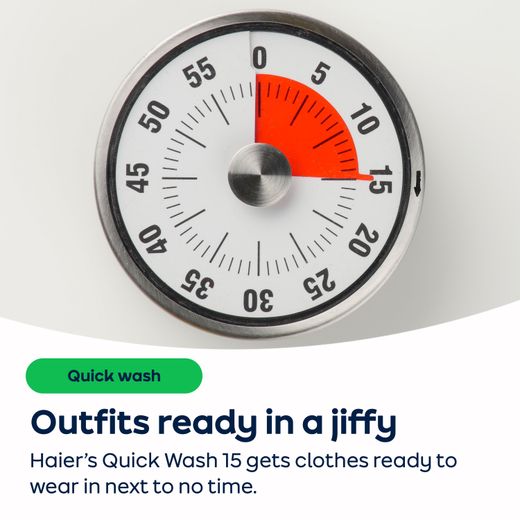 Haier X5 Plus HW120BP14357AGUK 12kg Washing Machine with 1400 rpm - Graphite - AO Annotation - Quick Wash 15